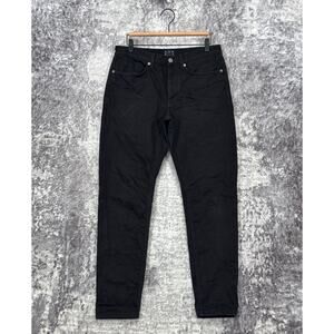 ASKET Jeans 31 x 30 Mens Slim Fit Black Selvedge Denim